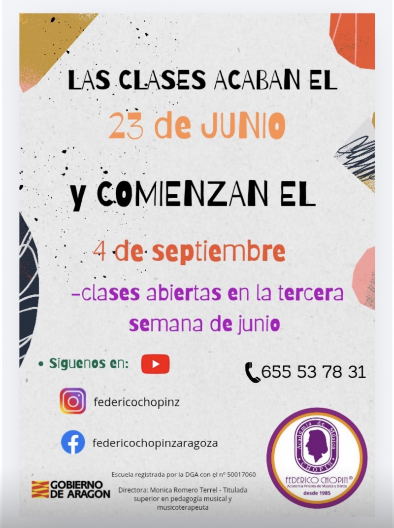 FIN DE CURSO 2025-2026 INICIO DEL 2026-2027